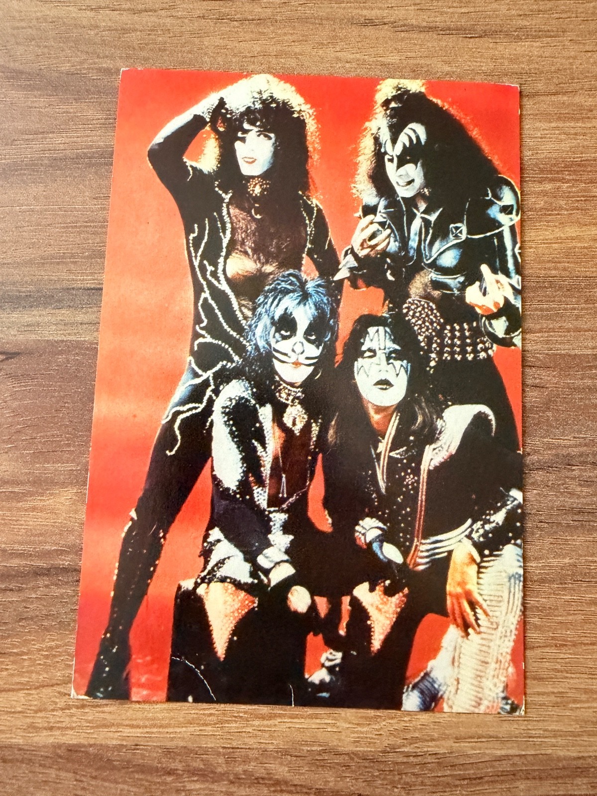 Rare KISS Vintage Turkish Postcard Gene Simmons Paul Stanley Rock Collectible