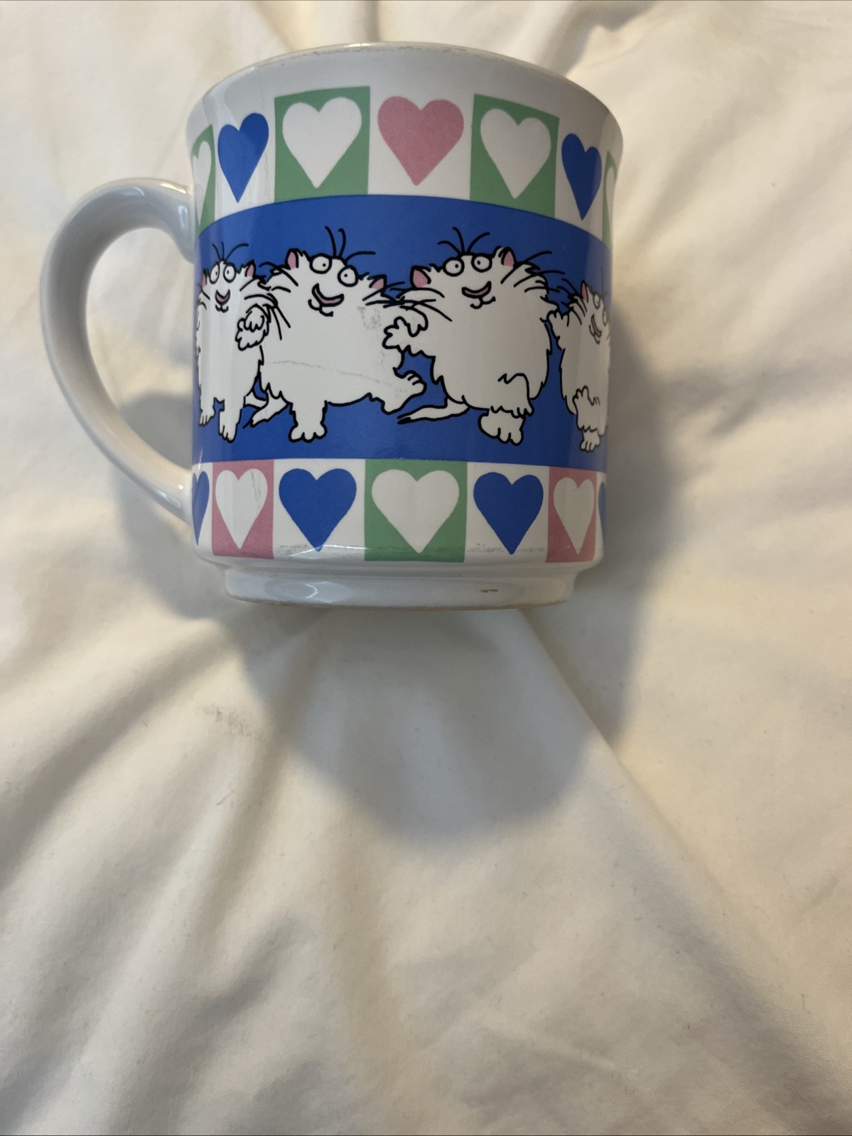 Sandra Boynton Mug Cats Hearts Japan EUC.       xx