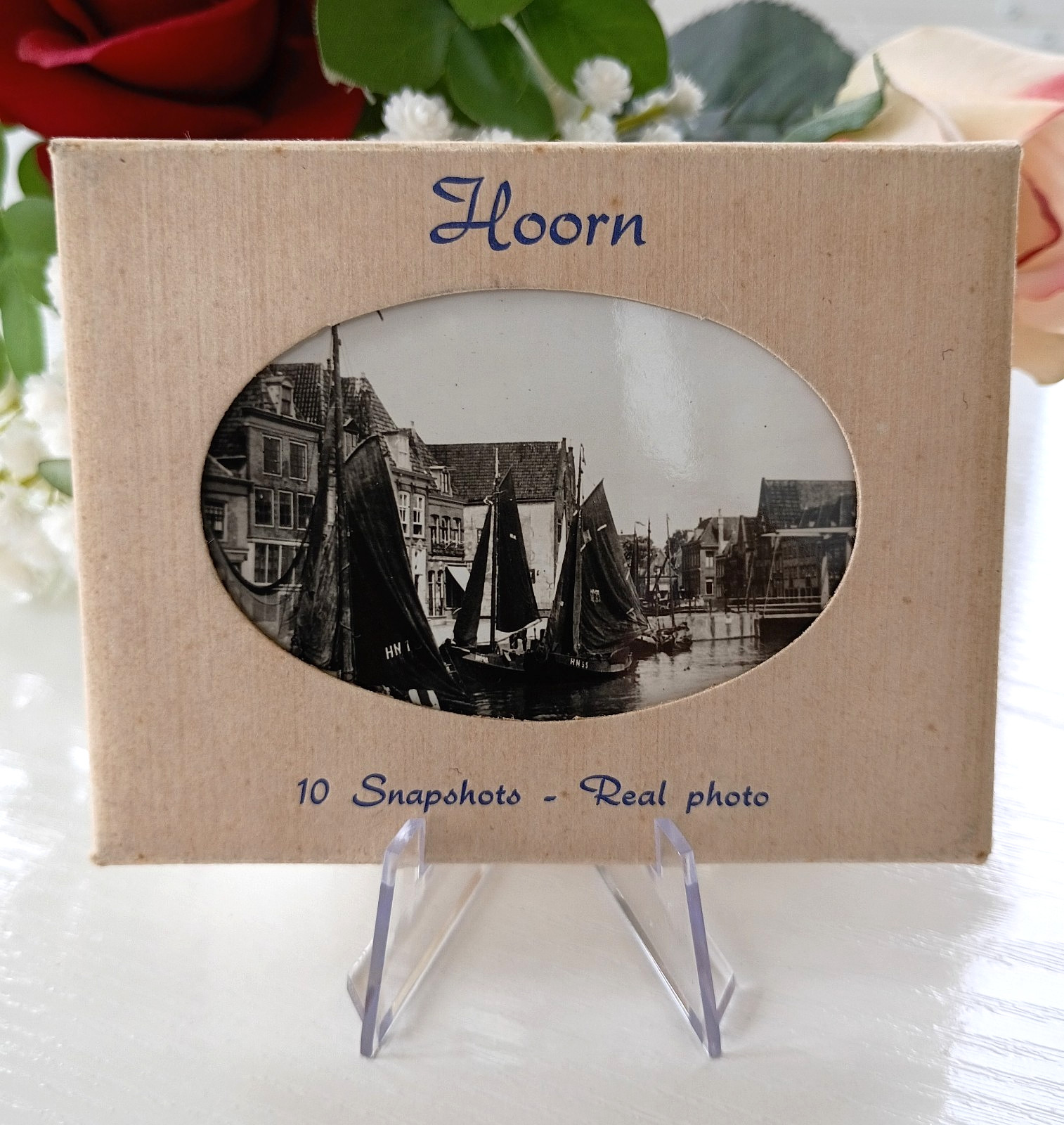 Vintage 1940s Holland Hoorn Real Photo Portfolio Set Dutch Golden Age Postcard