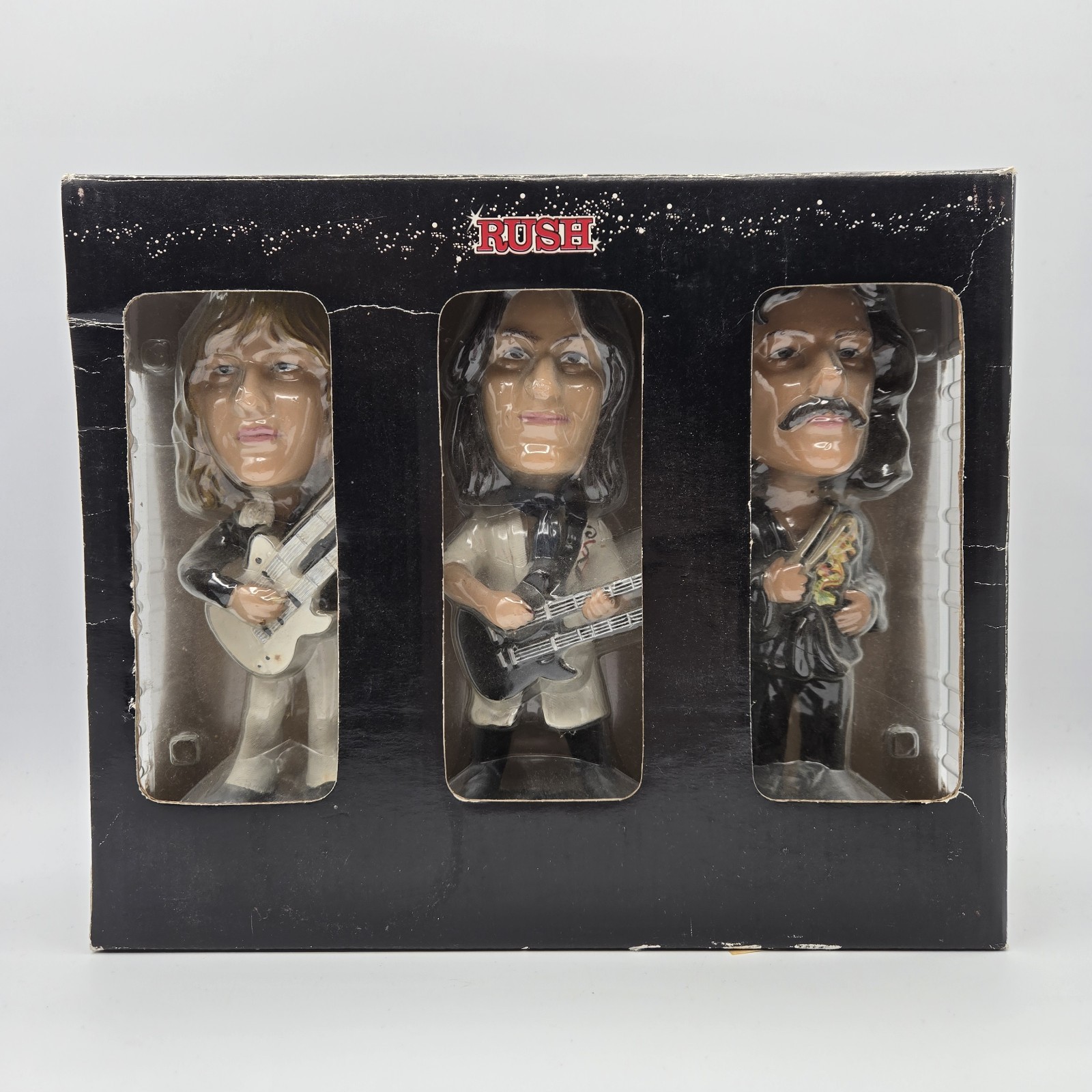 2001 Rush Bobble Dobbles Hand Painted Original Limited Edition Bobbleheads As Is