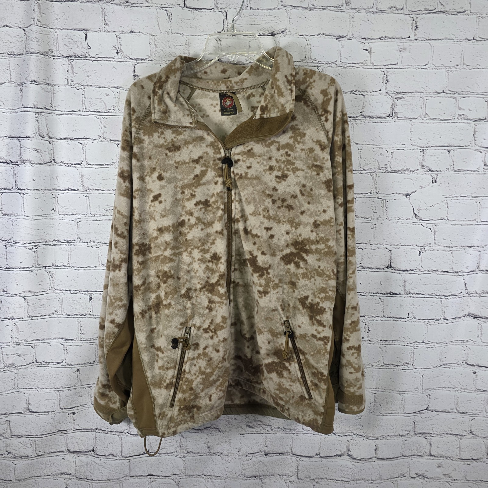 USMC Peckham Men's Medium Polartec Desert Camol Fleece Jacket