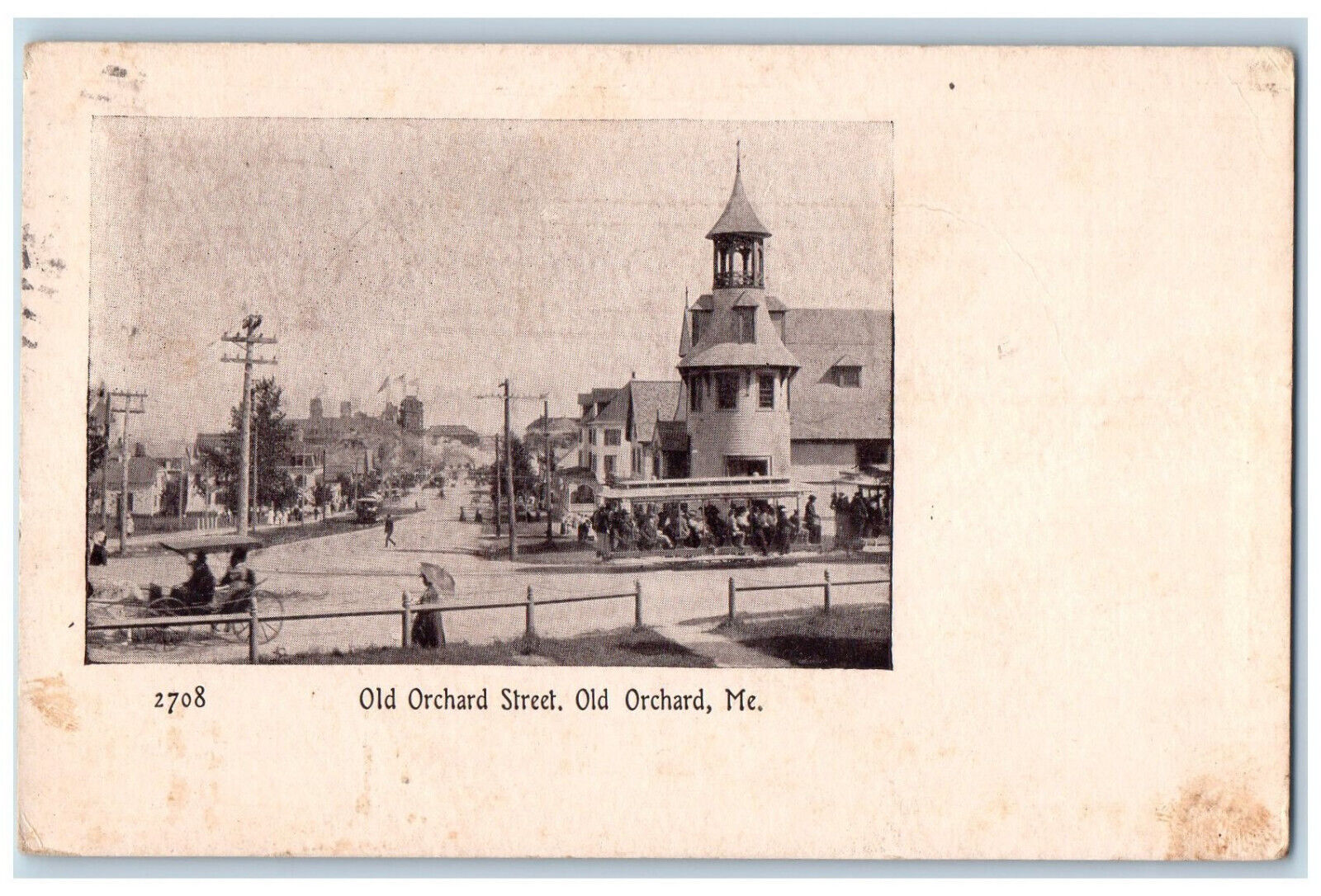 1916 Old Orchard Street Old Olchard Maine ME Antique Posted Postcard