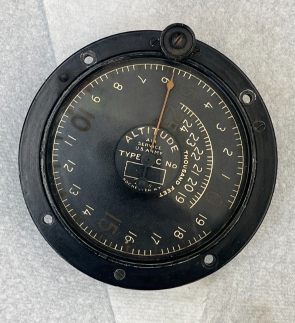 WW1 US Army Air Service Corps Altimeter Altitude Gauge Instrument Tycos Type C