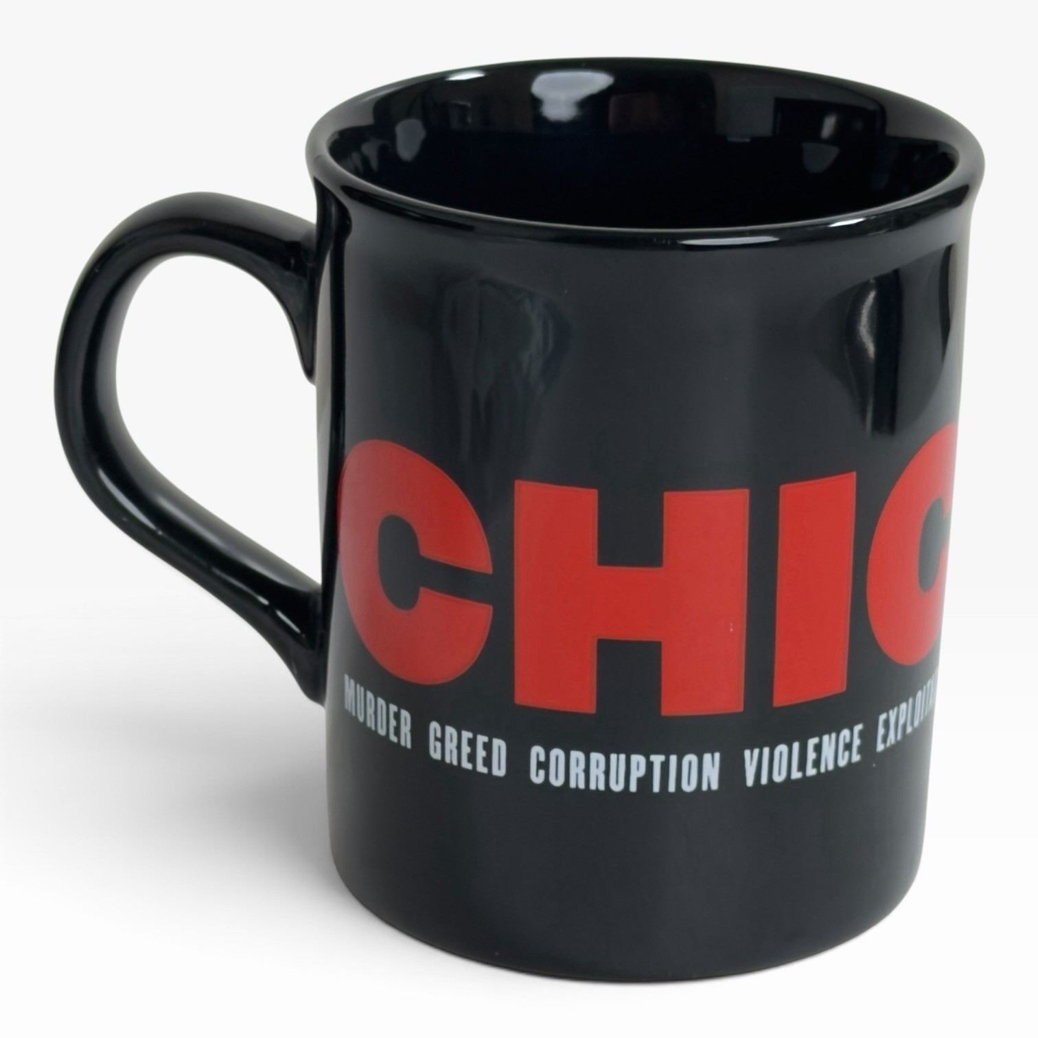 CHICAGO THE MUSICAL SOUVENIR MUG Black Red Theatre Coffee Mug Tea Mug