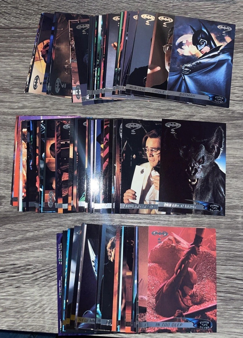1995 FLEER ULTRA BATMAN FOREVER 120 COMPLETE BASE CARD SET  ROBIN TWO-FACE 