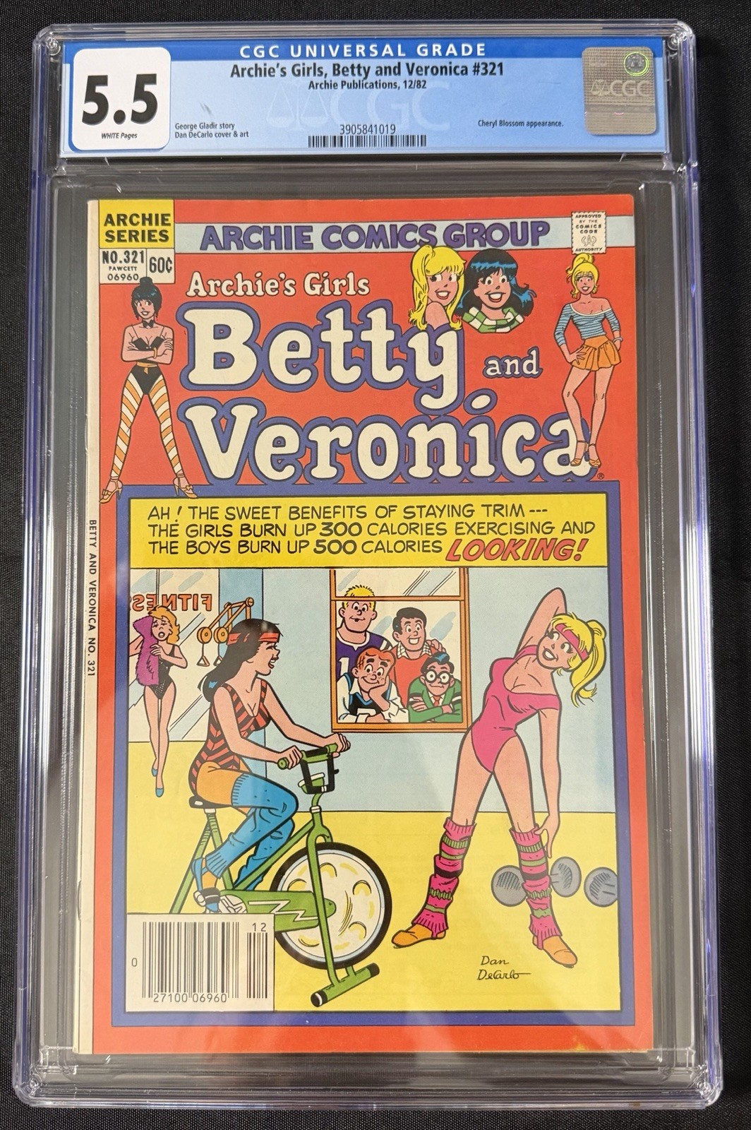 Betty and Veronica #321 (1982) CGC 5.5 White Pages Cheryl Blossom Dan DeCarlo