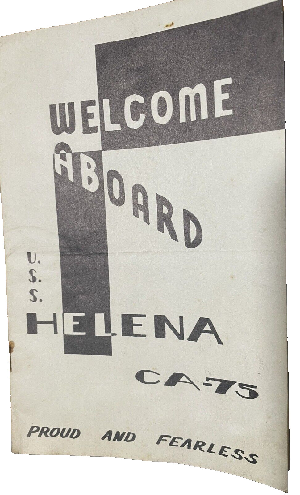 USS HELENA CA 75 1953 Program Proud & Fearless 1960's US Navy Comm Hildreth