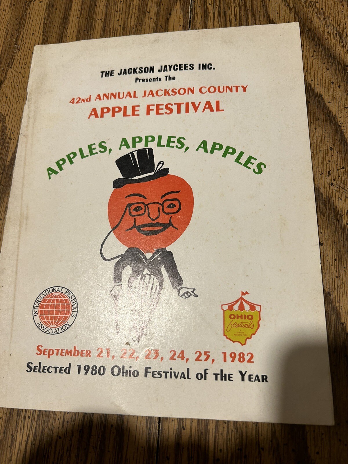 1982 Jackson County Ohio Apple Festival Queen  Parade Advertising 42nd Annual