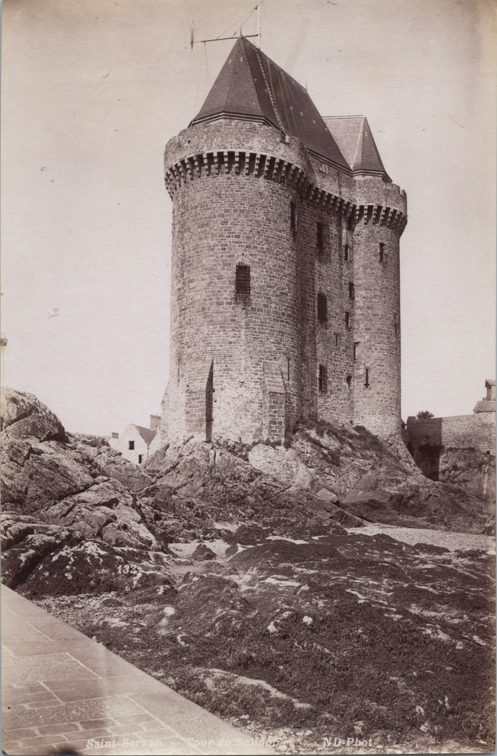 France, Saint-Malo, Saint-Servan, Tour Solidor, Vintage print, ca.1880 print vi