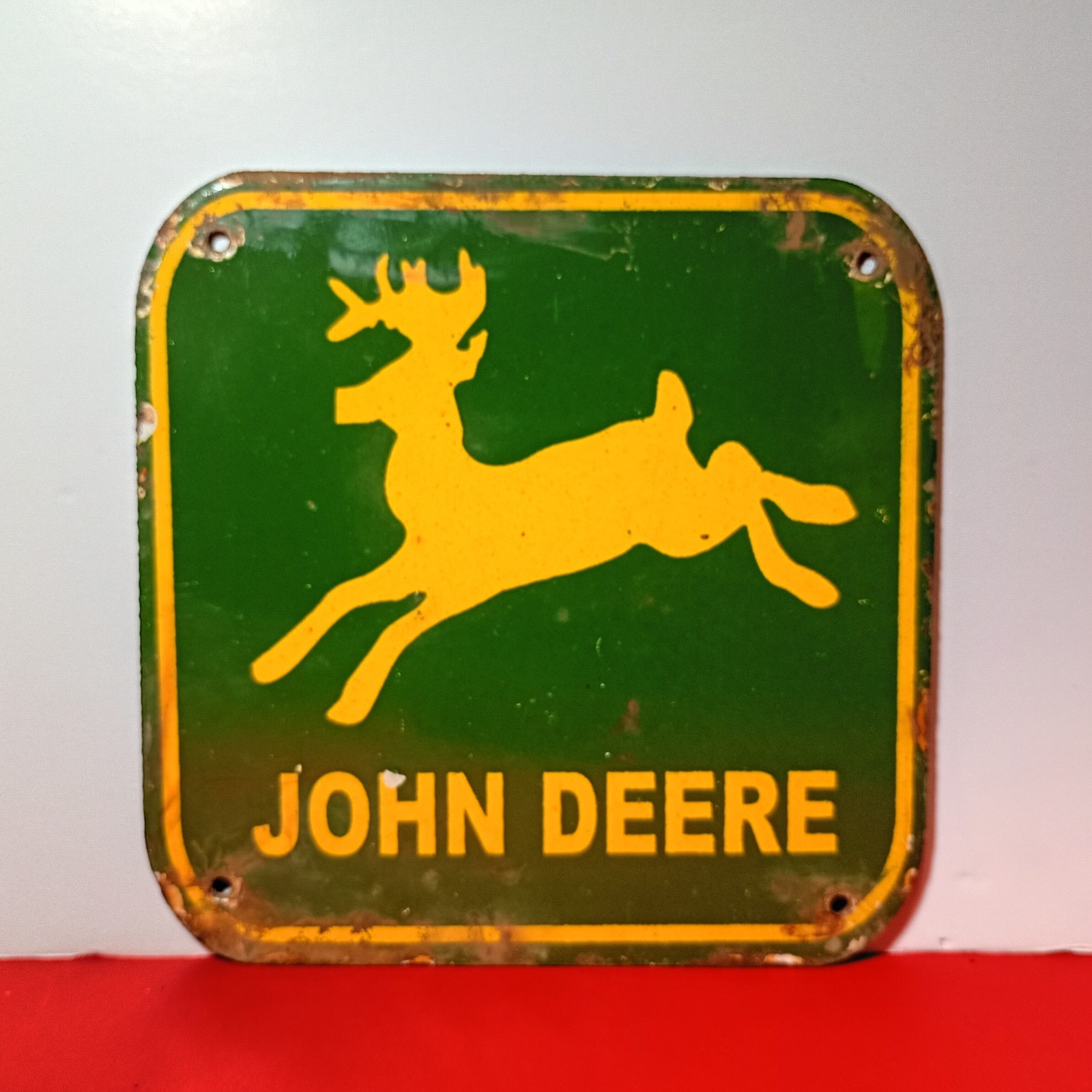 Vintage John Deere Porcelain Enamel Sign 6\