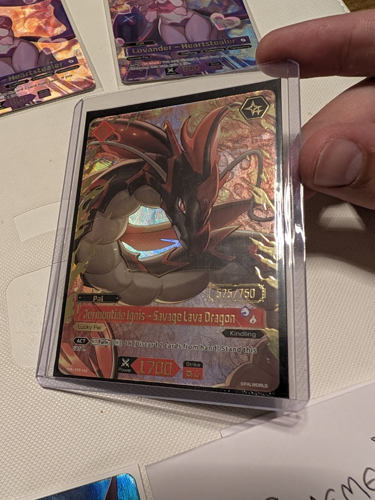 Palworld TCG EPR-010 Jormuntide Ignis Serialised 525/750 Challengers Cup Promo