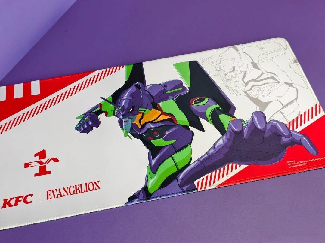 KFC × Neon Genesis Evangelion Multi‑Purpose Mat – Taiwan Exclusive Limited ed.