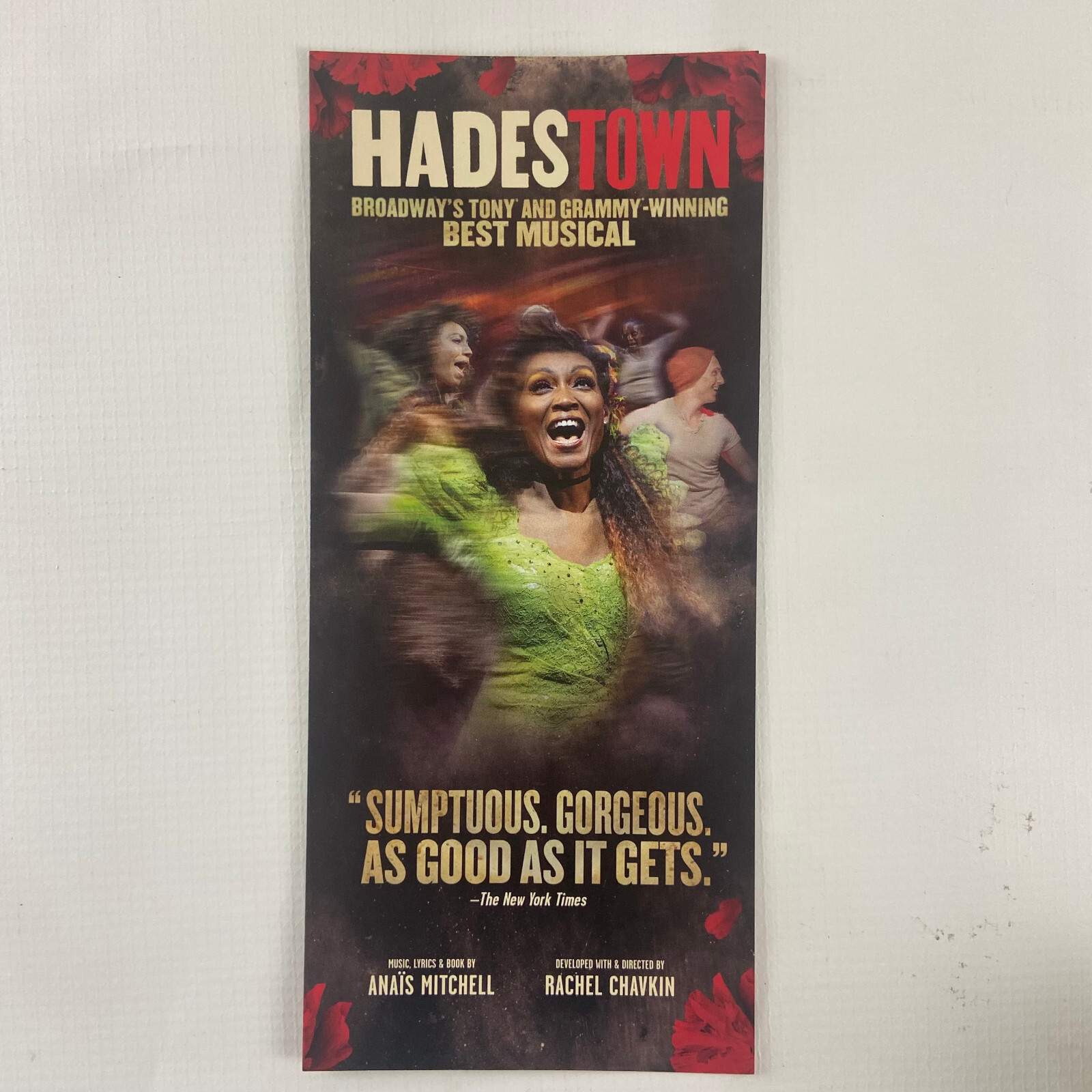 Hadestown 2022 Ad Flyer Broadway NYC New York City Advertisement Ads 