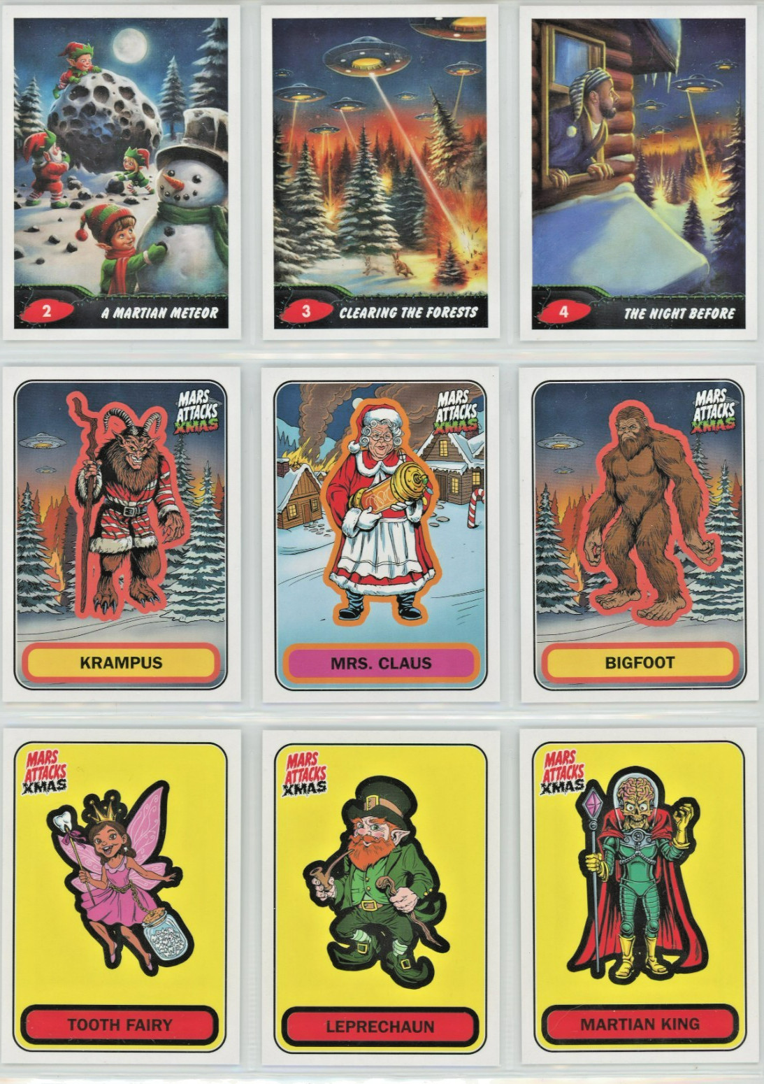 2026 Topps Mars Attacks Xmas Base Set #1-75 A & B You Choose Pick a Character