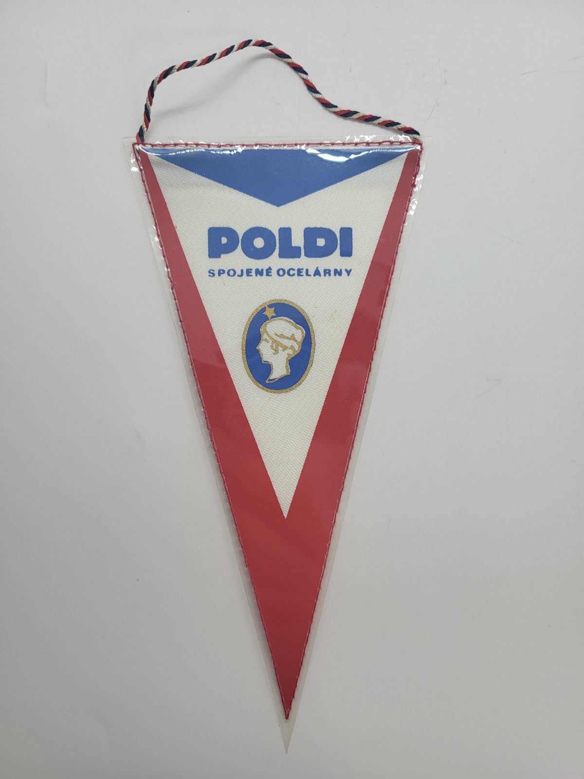 Vintage Retro Pennant of the Czechoslovak POLDI Metallurgical Plant Rare