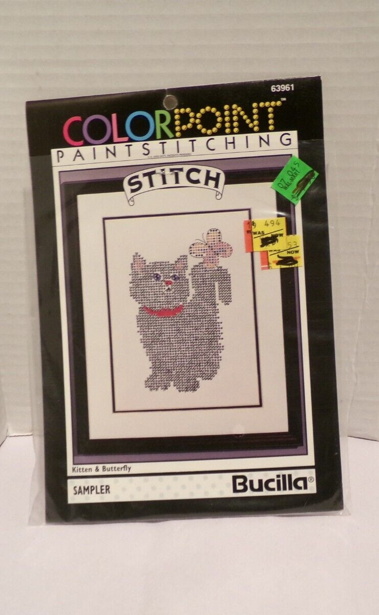 VTG 1993 COLORPOINT PAINT STITCHING BUCILLA 
