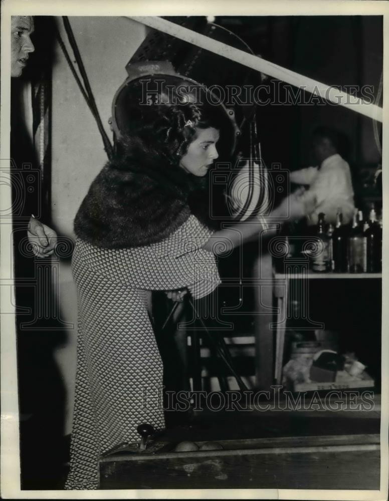 1936 Press Photo Mrs George Vanderbilt at benefit Harvey Gibson estate