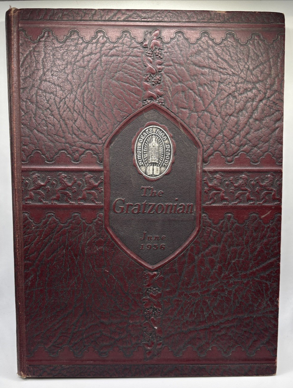 Simon Gratz High School Yearbook 1936. Philadelphia Pa “The Gratzonian”￼
