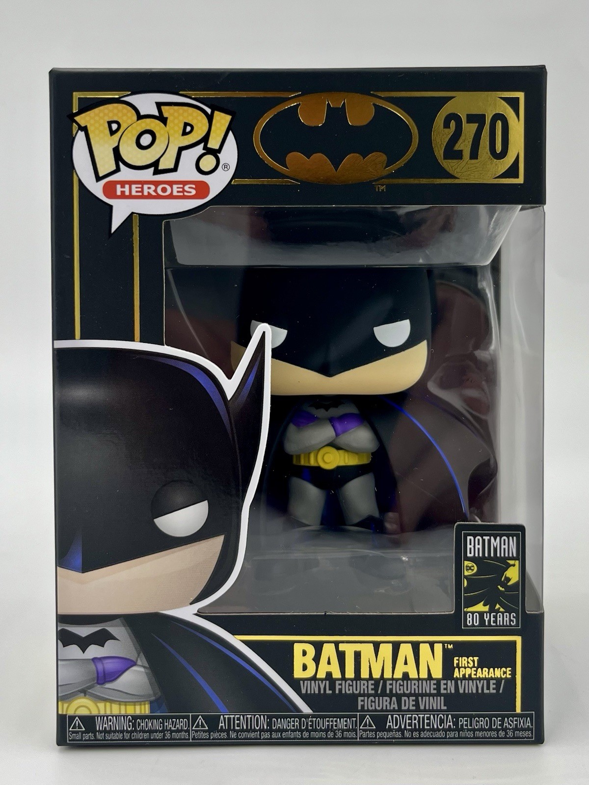 Funko Pop Heroes Batman First Appearance vinyl figure #270 - Batman 80 years