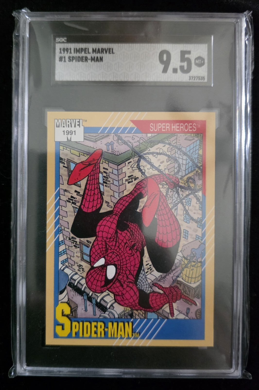 1991 Impel Marvel Universe #1 Spider-Man - 9.5 Mint +💎 