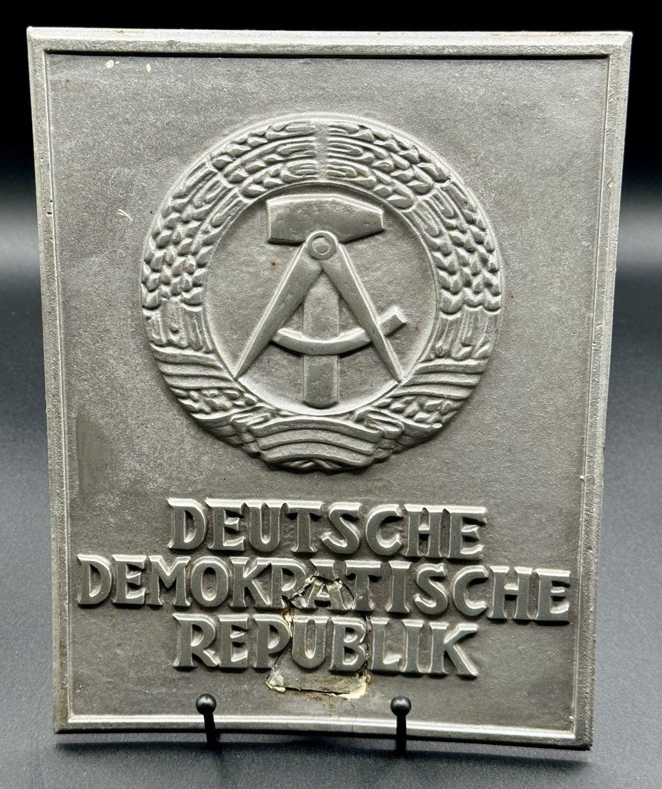 Cold War East German DDR Border Marker / Sign - Fulda Gap 11th ACR 1975 Original