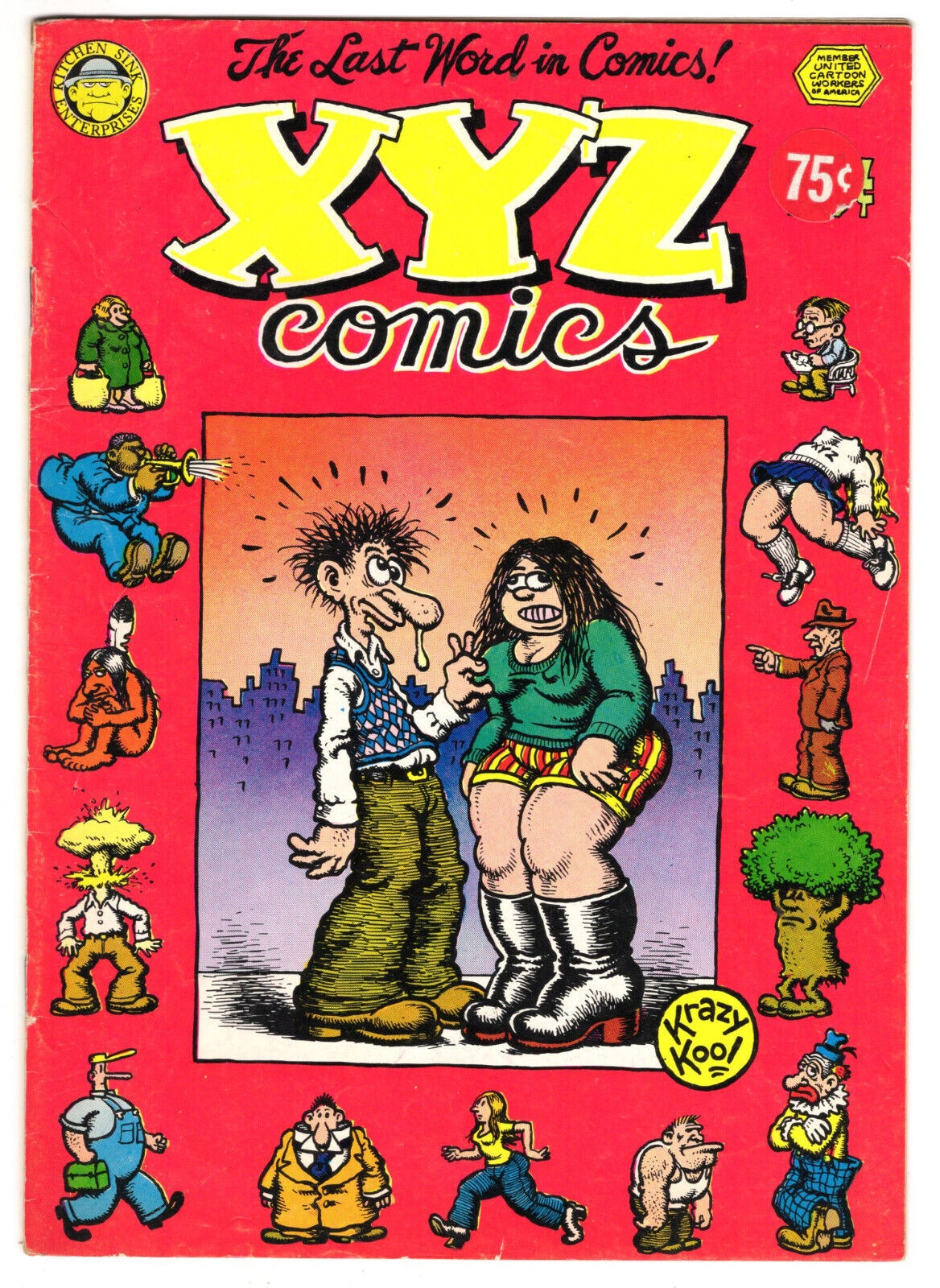 XYZ Comics #1 Very Good Plus 4.5 First Print Robert Crumb Art June 1972