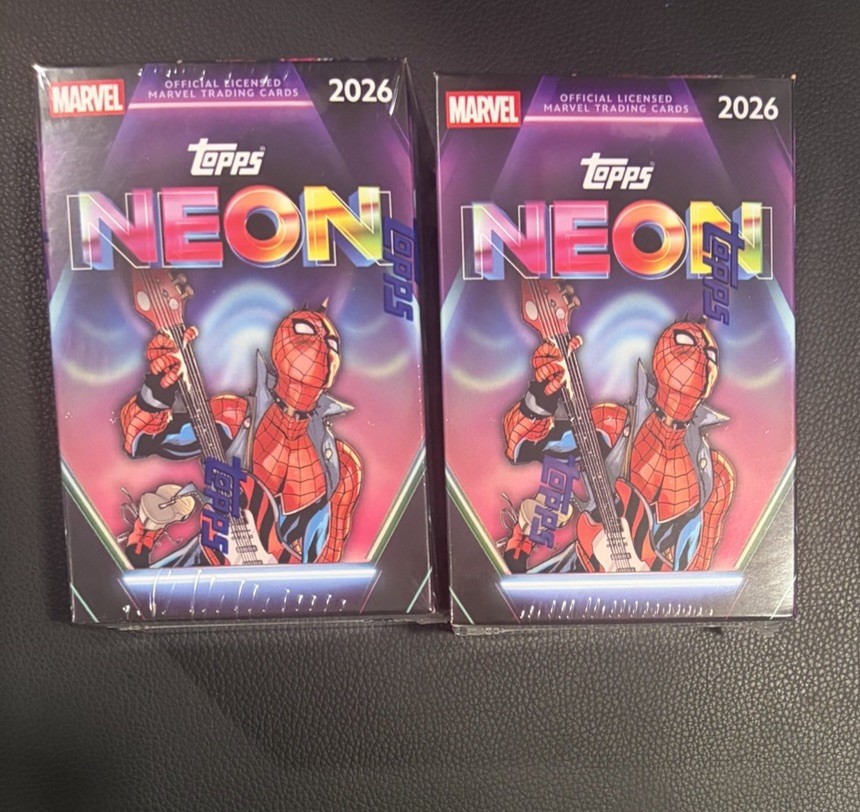 Topps 2026 Topps Neon Marvel Value Box - Factory Sealed Lot of 2 