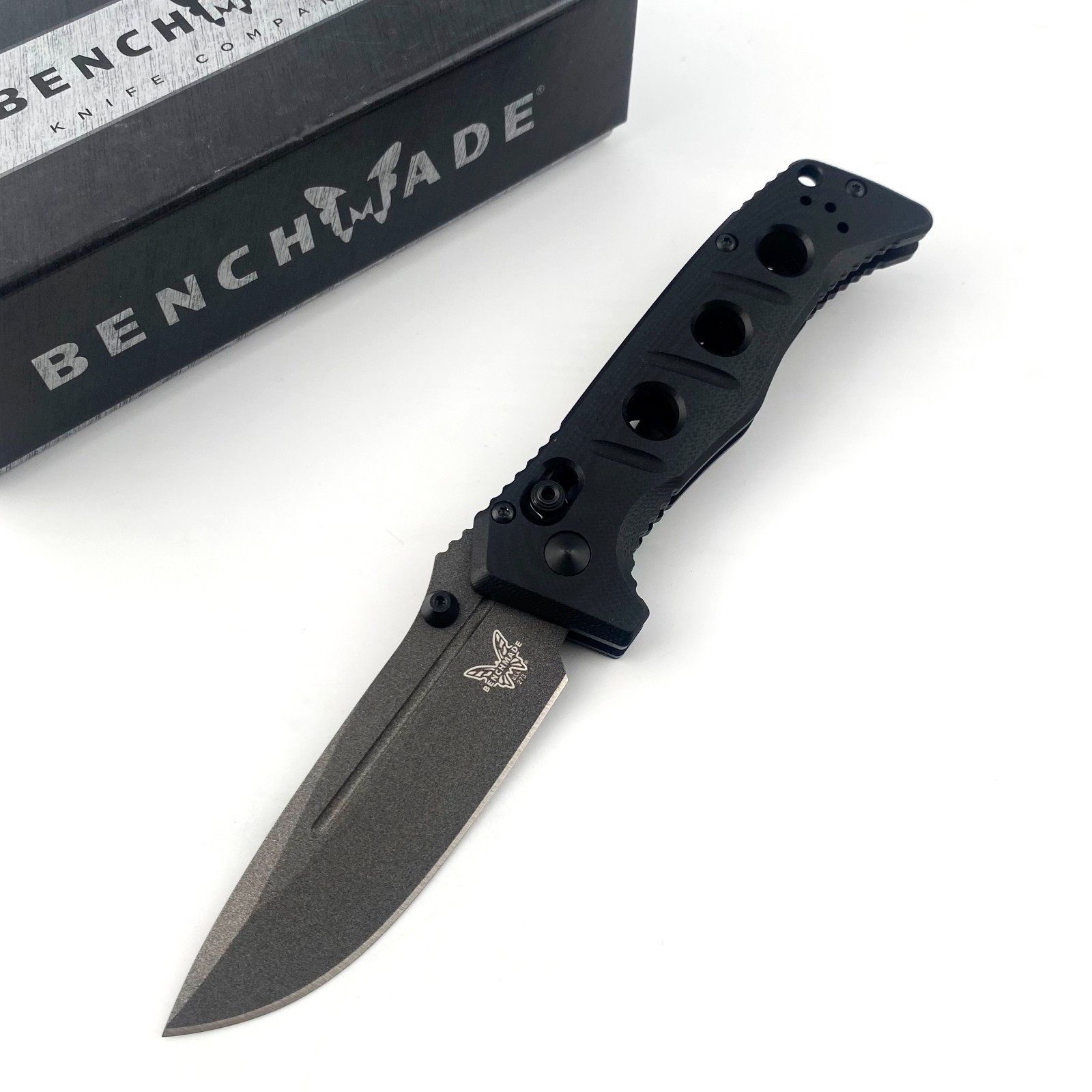 Benchmade Mini Adamas 273GY-1 CPM-CruWear Steel Black G10 Handle Folding Knife