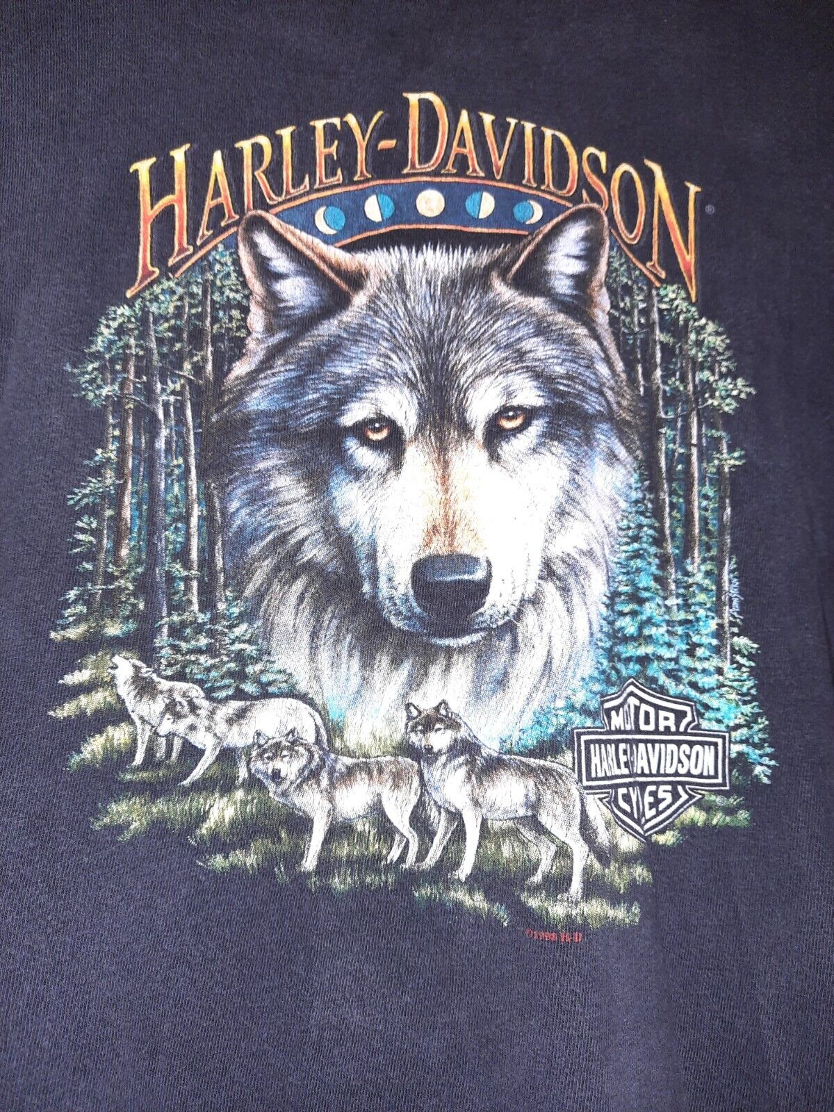 Harley Davidson Reno Nevada Size XXL Wolf Living Legend Since 1903 Vintage 