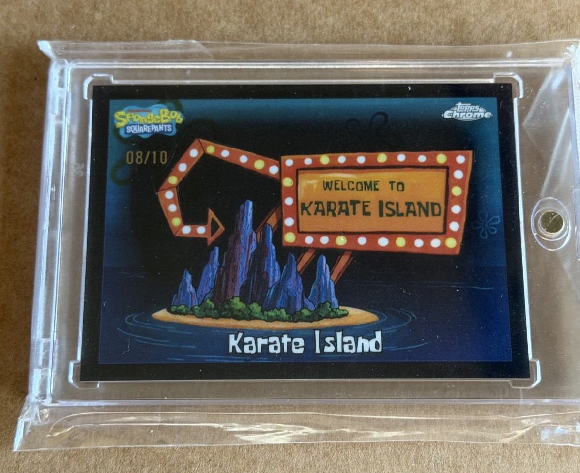 2025 Topps Chrome Spongebob - Karate Island BLACK /10 #169