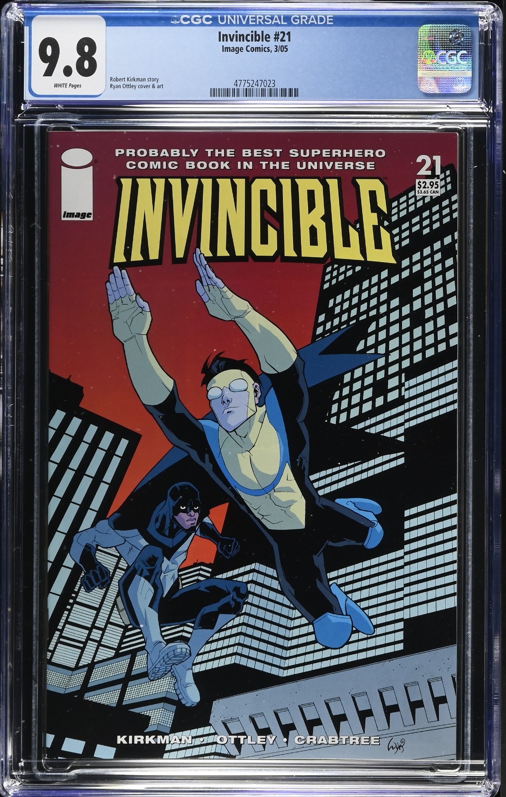 Invincible #21 CGC 9.8 1st App. 2nd Darkwing Kirkman Ottley Image Comics 2005