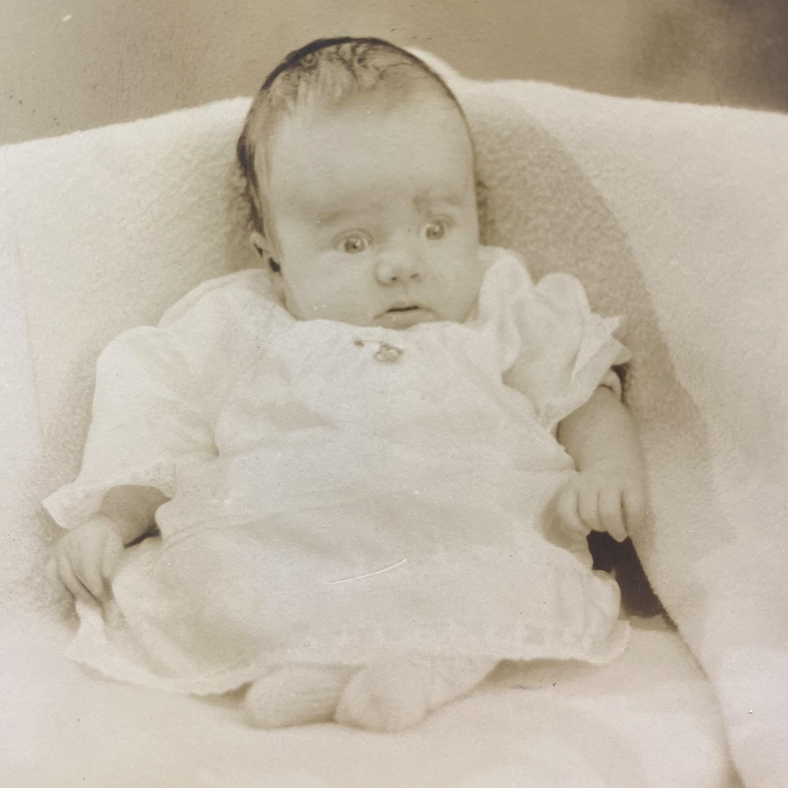 Vintage C1910s Baby Portrait RPPC Real Photo Postcard AZO Hanover PA USA 3.5x5.5