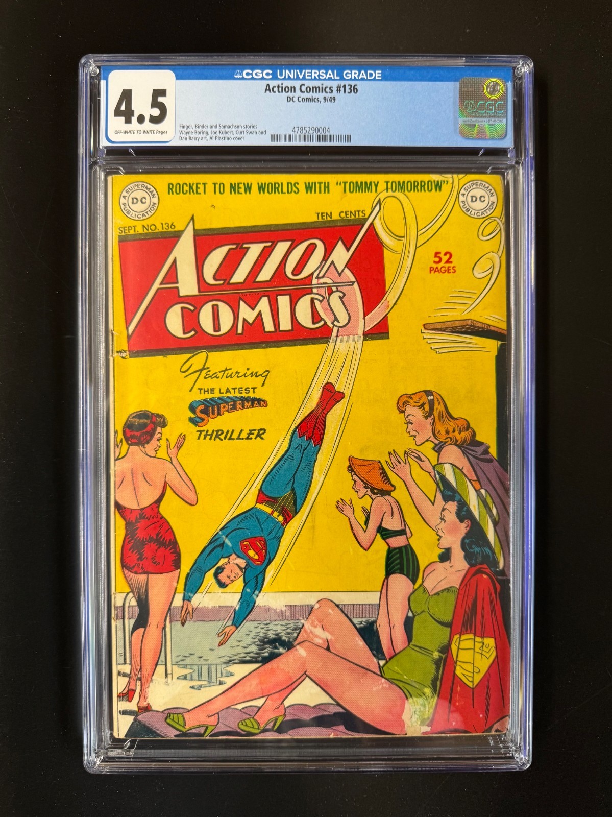 ACTION COMICS #136 CGC 4.5  RARE Superman GGA - Nice Reg/Colors - NEW CGC Case