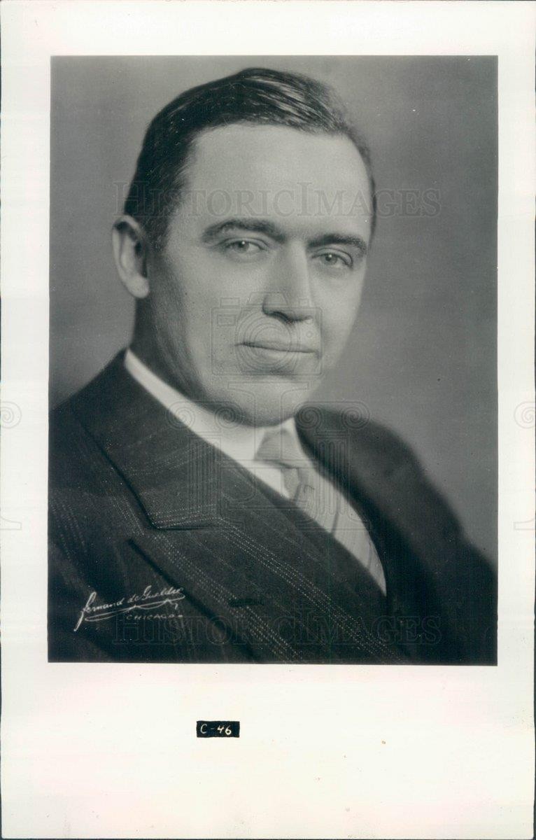 1933 Press Photo South Bend IN DG Roos Studebaker Corp Chief Engineer