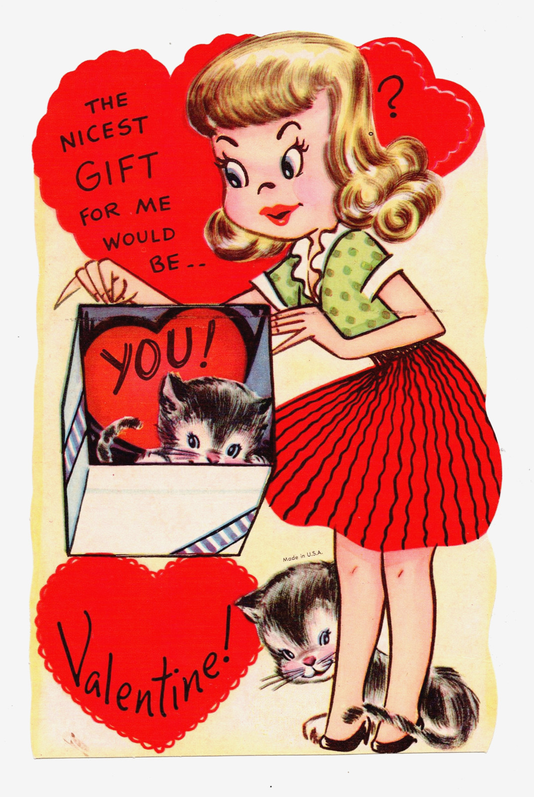 GIRL WITH CATS OPENING GIFT - PACKAGE \
