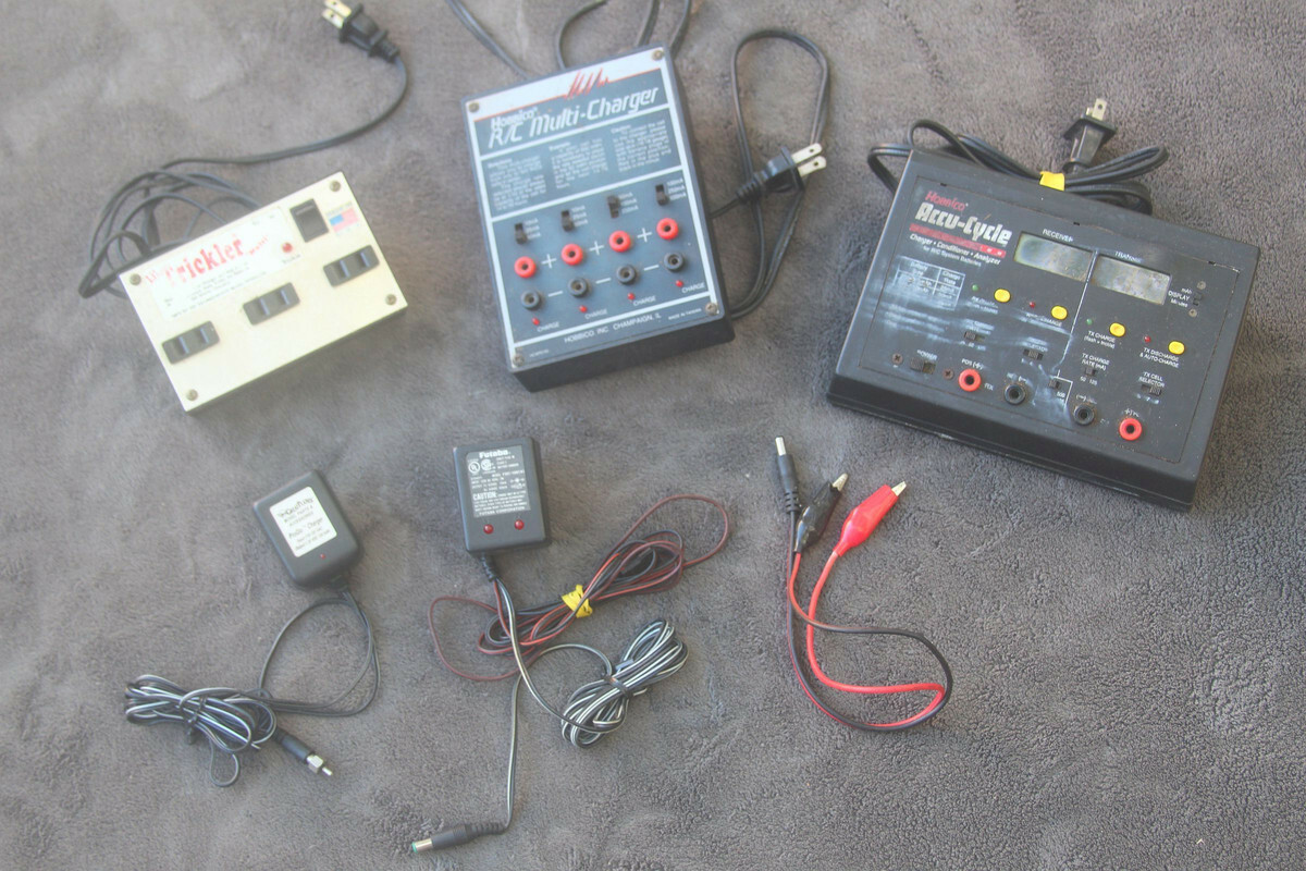 Vintage RC Charger Lot Battery Chargers Accu-Cycle Hobbico Multi-Charger KT Vintage RC Charger Lot Battery Chargers Accu-Cycle Hobbico Multi-Charger KT