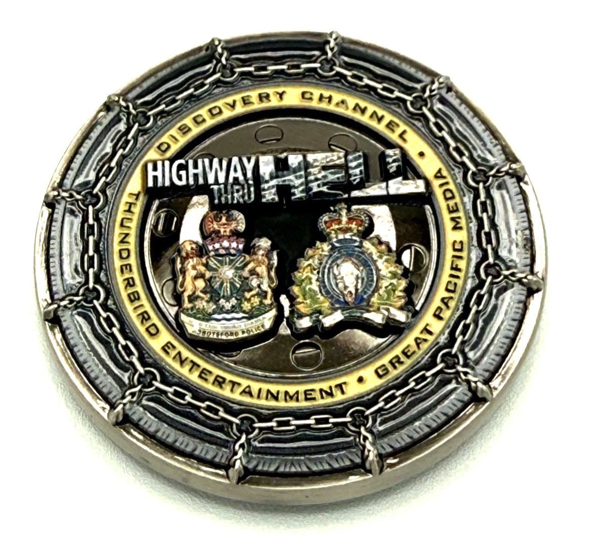 Royal Canadian Mounted Police Abbotsford Highway Thru Hell Show Challenge Coin Royal Canadian Mounted Police Abbotsford Highway Thru Hell Show Challenge Coin