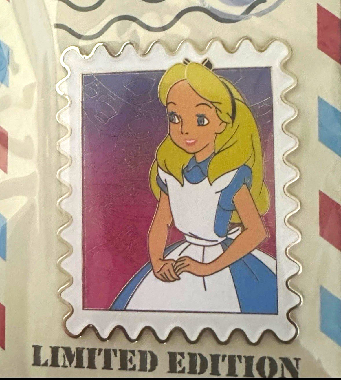Disney Destination D23 2025 Alice Park Stamp Pin LE400 WDI MOG