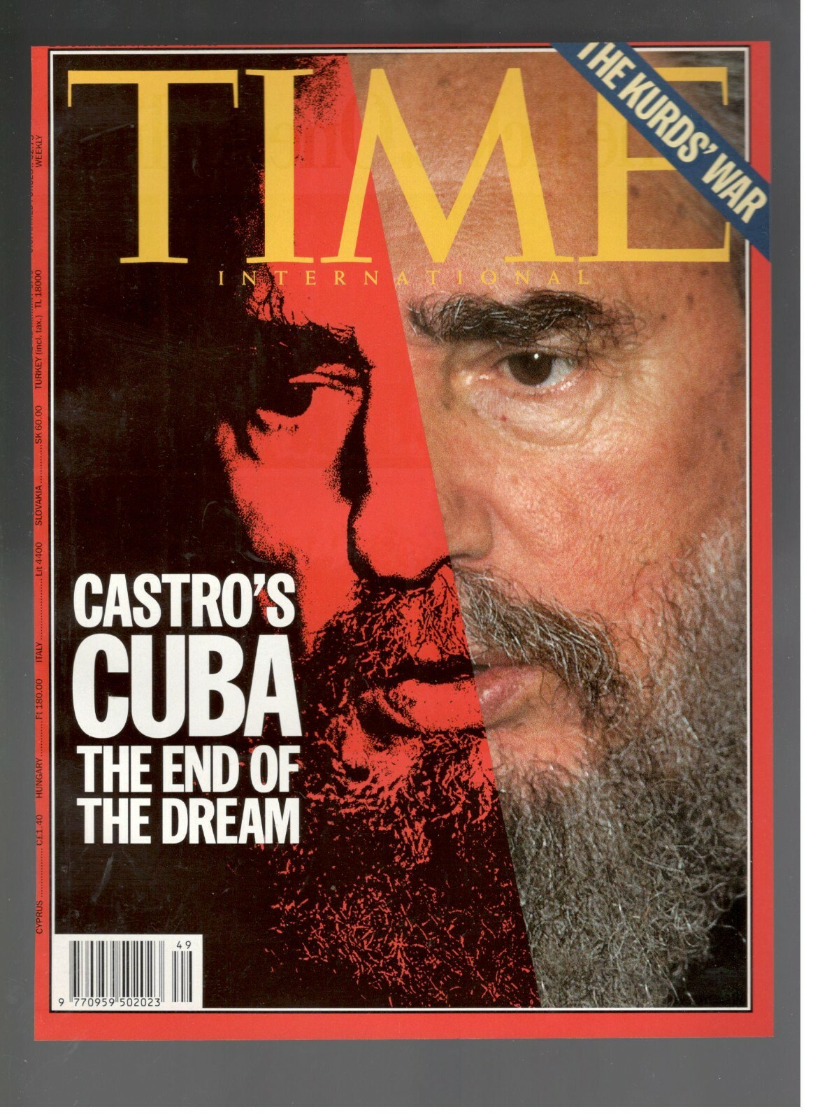 Fidel Castro Cuba 1993 Time Cover 1 Original Page