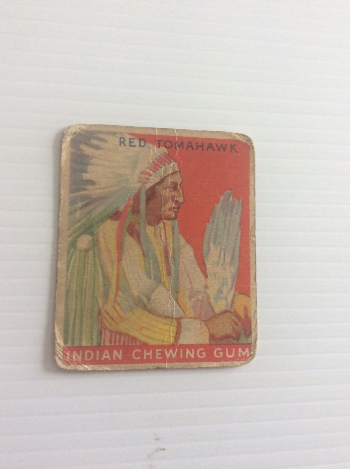 1931 Goudey Indian Gum Red Tomahawk card #48 fair