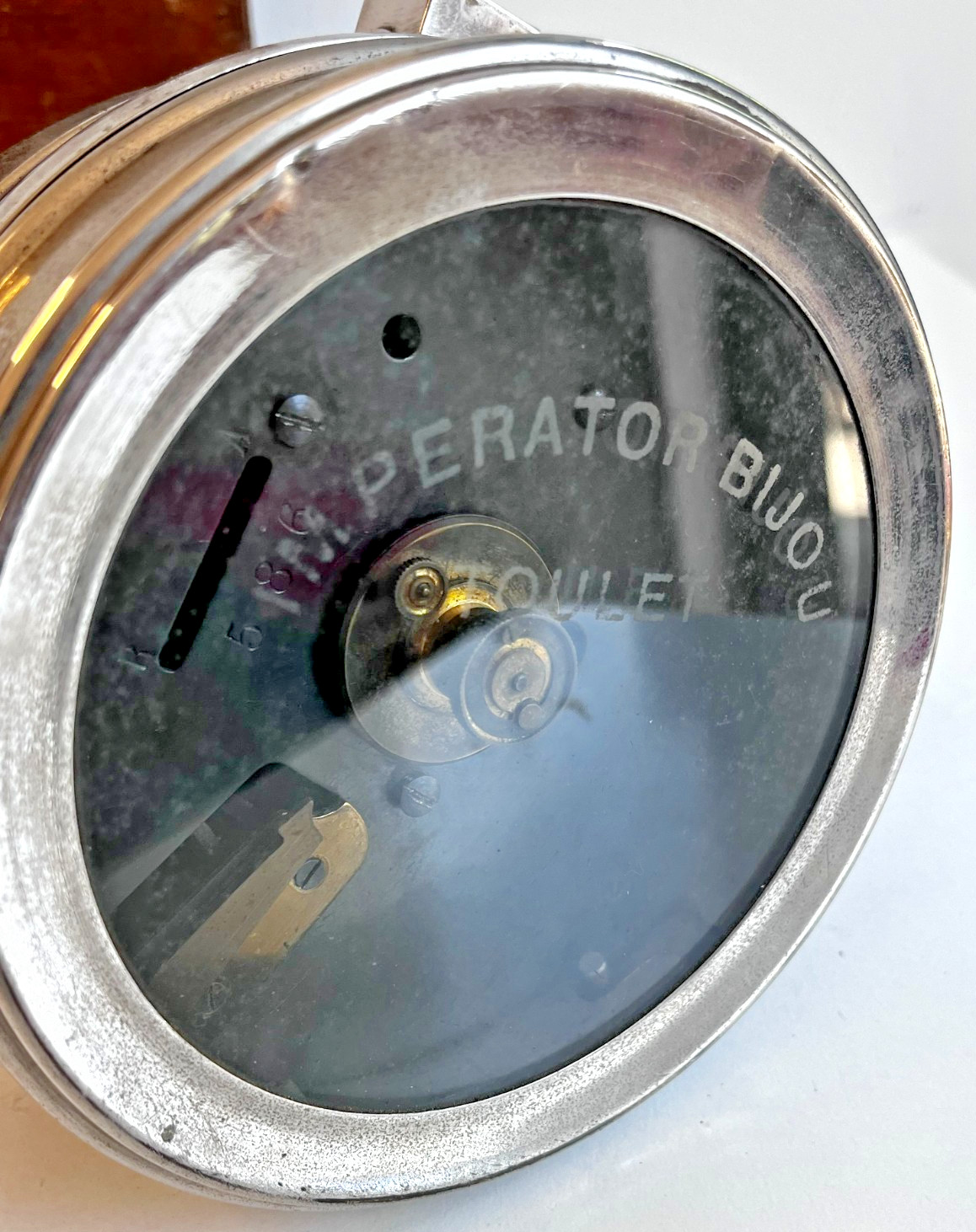 Vintage Toulet Imperator Bijou Racing Pigeon Clock Rebecq Belgium 1959