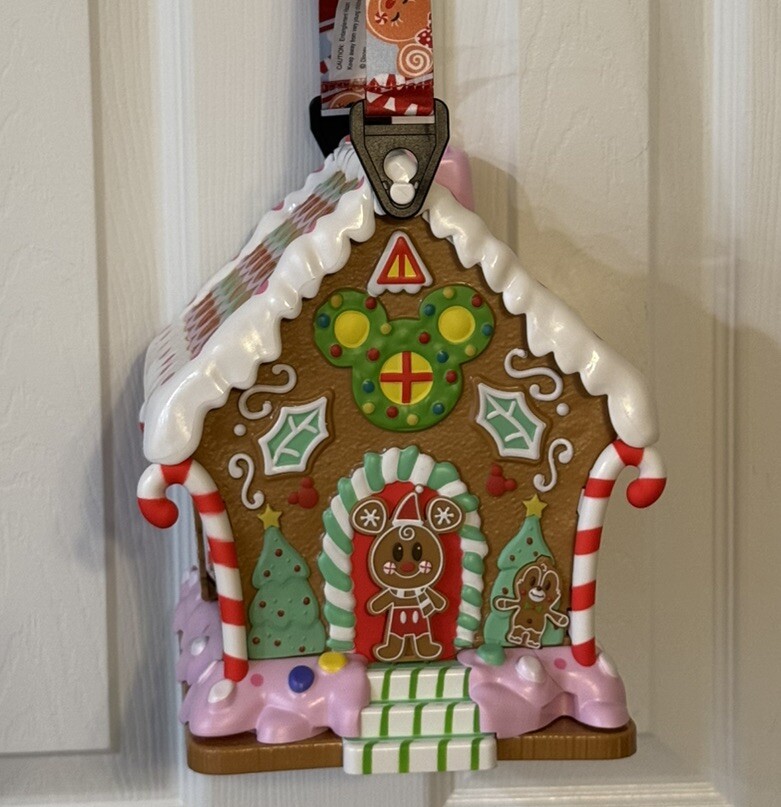 Disney Popcorn Bucket 2024 DLR Christmas Holiday Gingerbread Candy House NEW