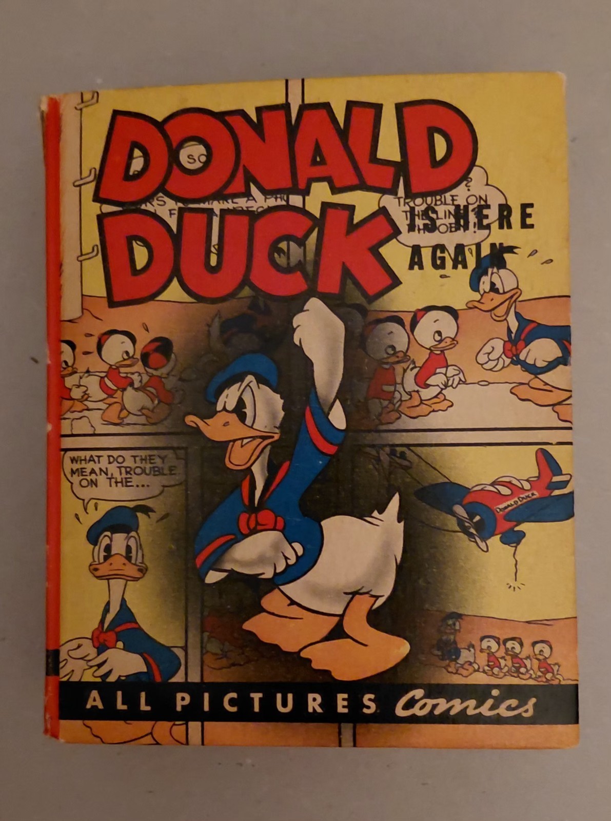 1941 Vintage, Big Little Book, Walt Disney\'s Donald Duck\