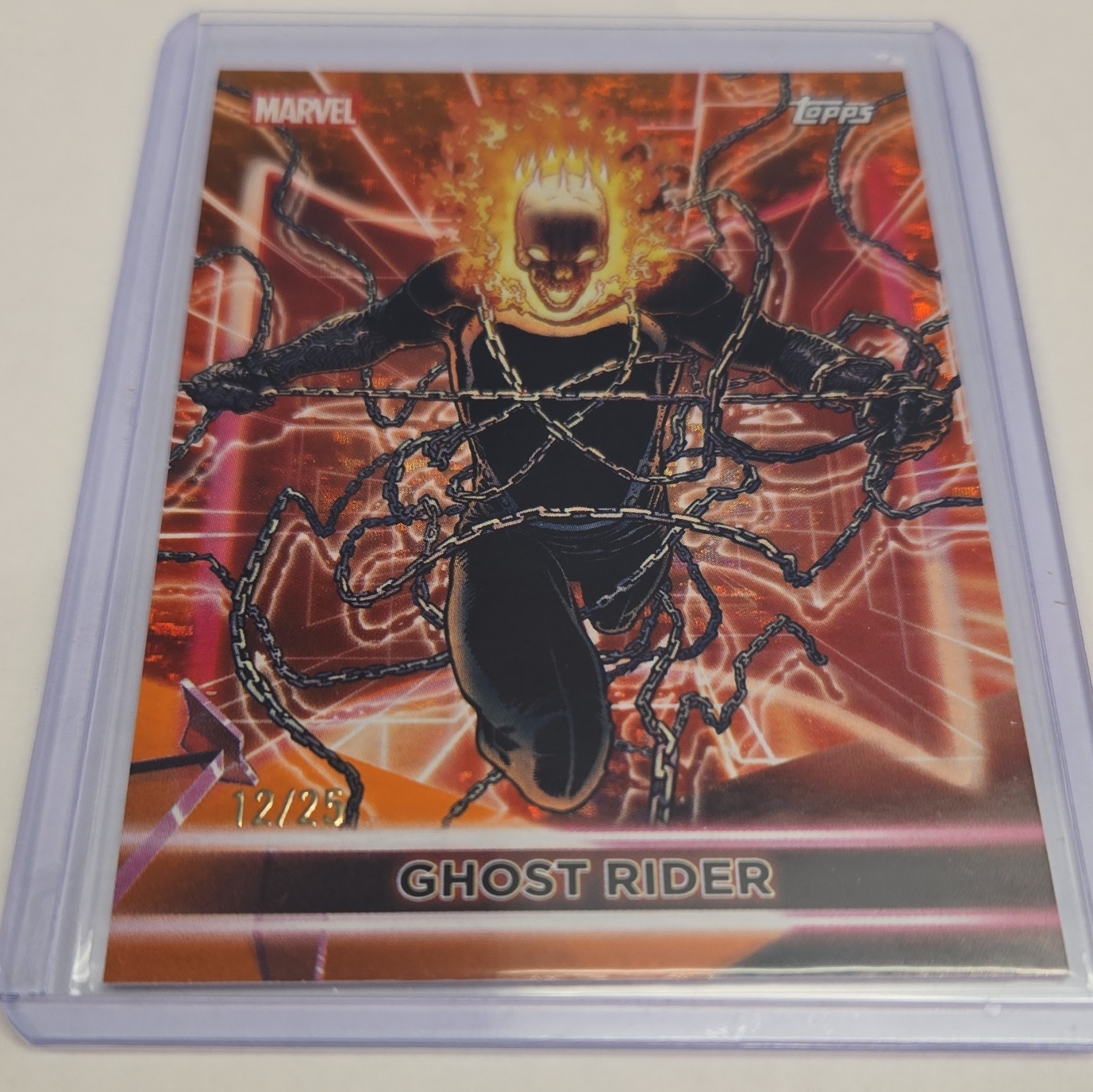 Topps 2026 Marvel Ghost Rider #124 Non-Sport Trading Card Serial Numbered 12/25