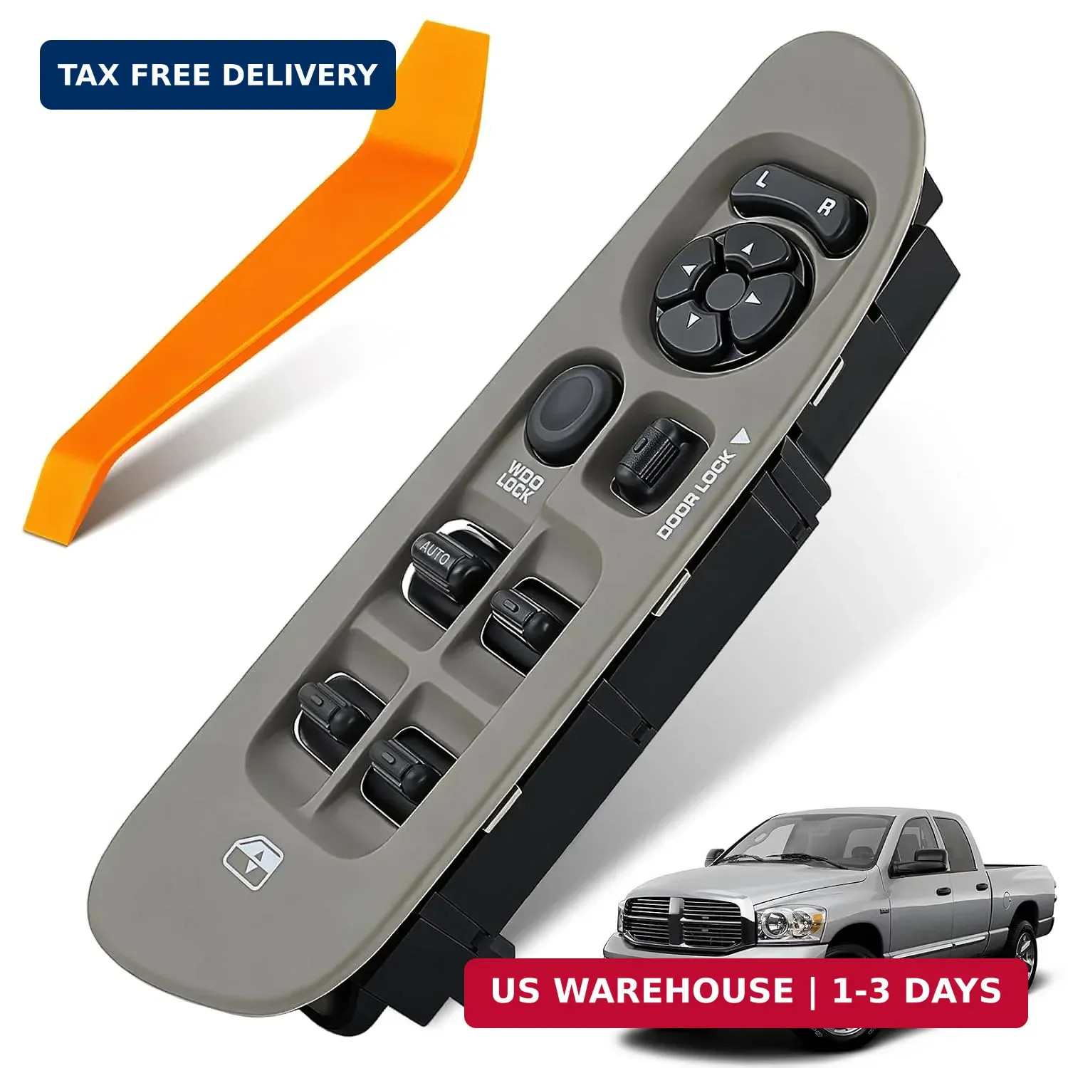 Power Window Switch Fit for 2002-2009 Dodge Ram 1500 2500 3500 Truck Quad/Mega C