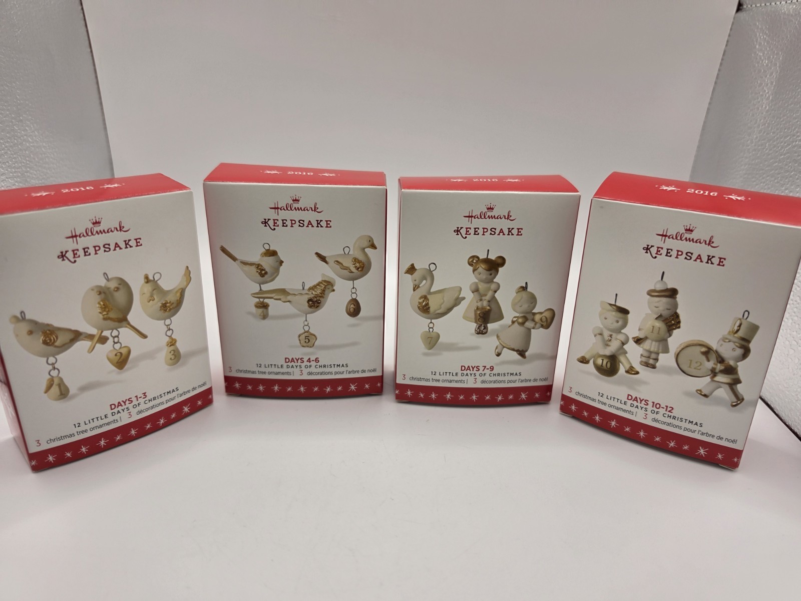 Hallmark 12 Little Days Of Christmas Miniature Ornaments