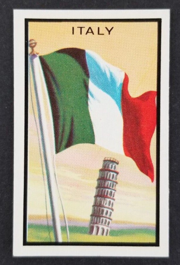 Vintage 1963 Italy Topps Flags Midgee Mini Card #46 (Pretty Sharp) Vintage 1963 Italy Topps Flags Midgee Mini Card #46 (Pretty Sharp)