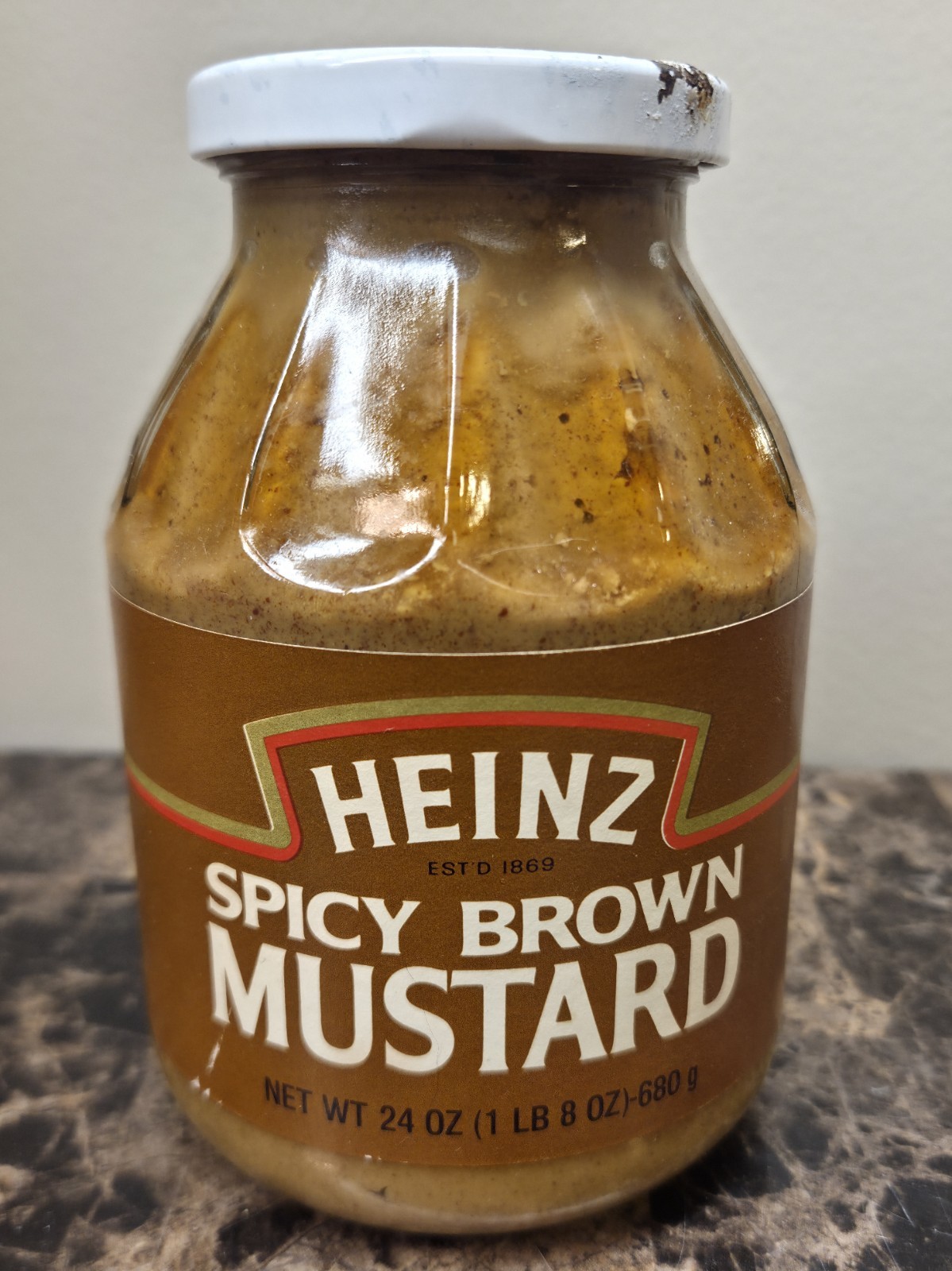 Vintage Heinz Spicy Brown Mustard New Sealed 24 Oz Original 1980s Rare USA 