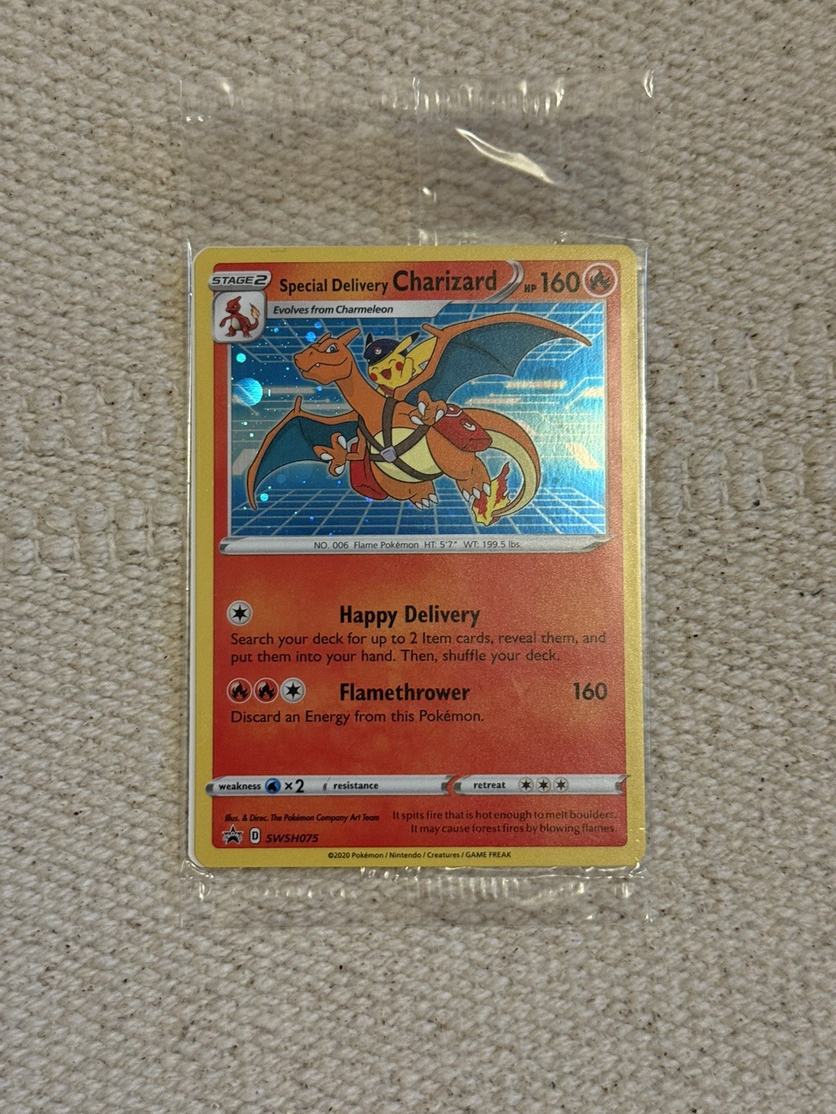 Special Delivery Charizard Sword & Shield Promo  Holo Sealed Pokémon Tcg
