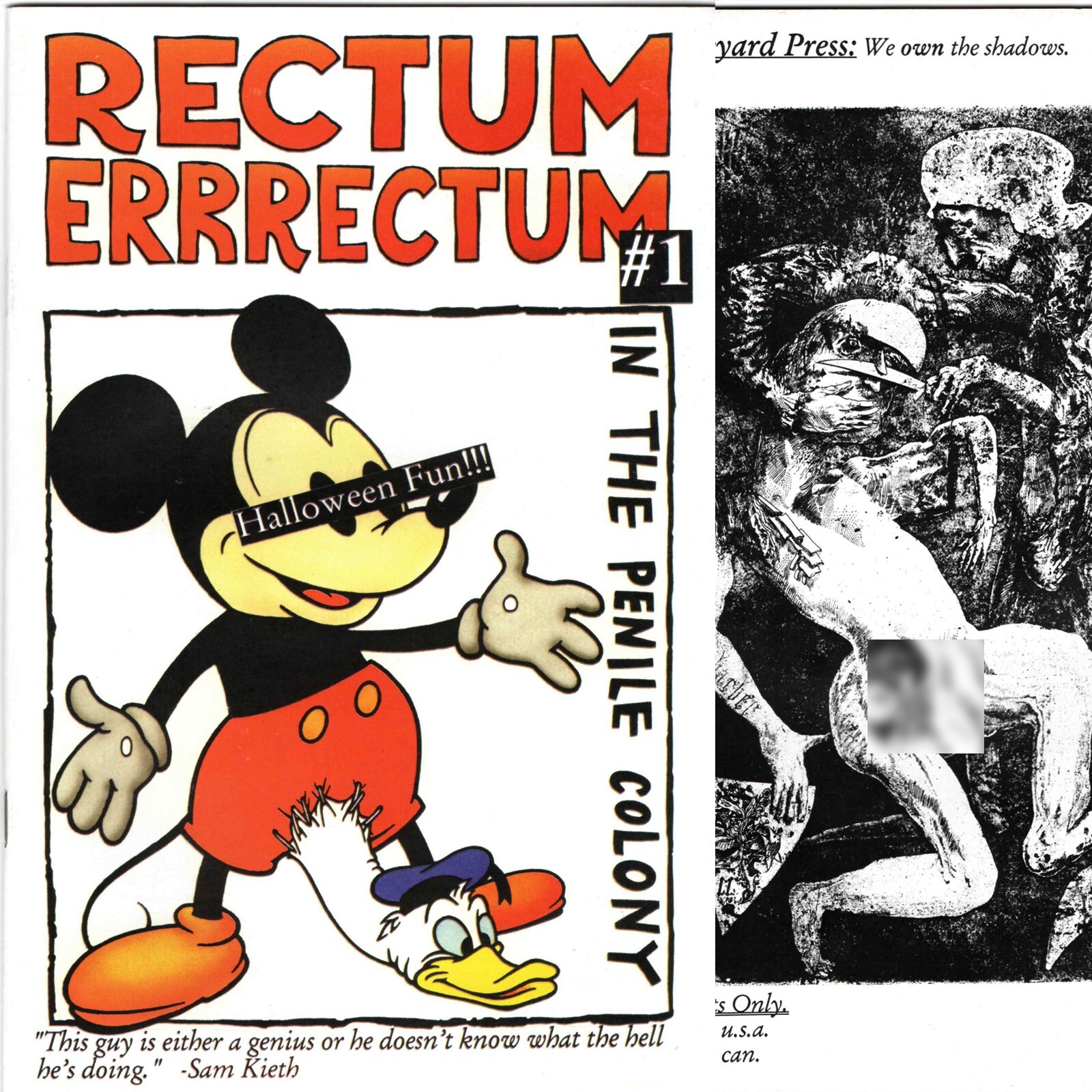 Rectum Errrectum Halloween Fun by Boneyard Press NM condition Rectum Errrectum Halloween Fun by Boneyard Press NM condition
